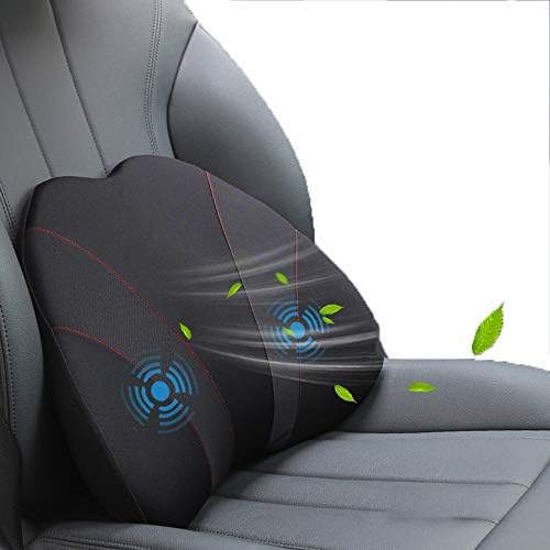 Amazon Dyksaz 車 クール シートクッション ファン付 オフィス クッション マッサージ Usb充電 風速調整 低反発 ひんやり 空調 通気性 椅子 携帯 蒸れない 冷却パット コンパクト チェアパッド 背あて運転席 助手席 黒 シートクッション 車 バイク