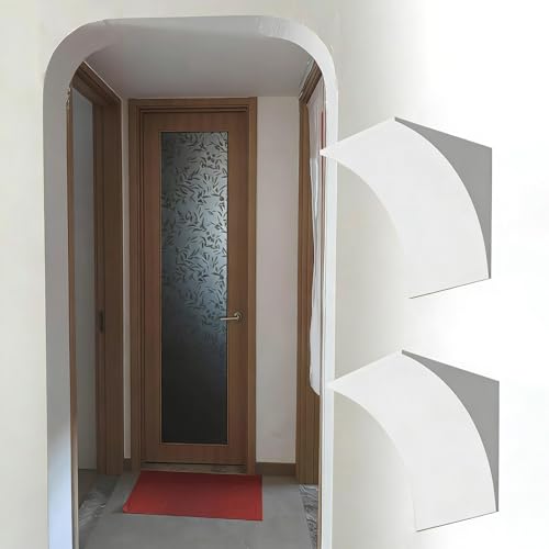 2 Pcs DIY Arched Doorway, Universal Rounded Arched Kit, Paintable