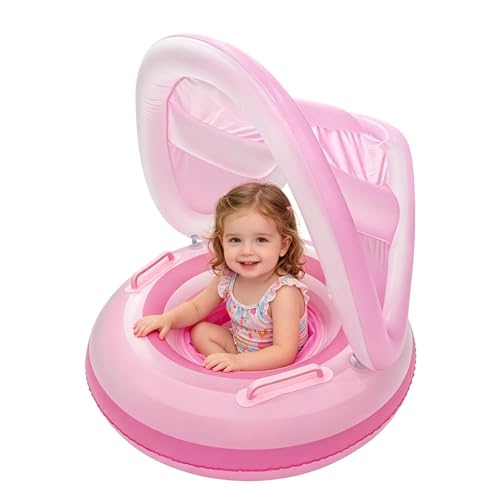 Flotador infantil con toldo para piscina y playa con proteccion UV