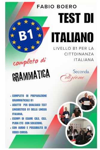 Test italiano B1 Qcer Cittadinanza: Edizione estesa completa di g...