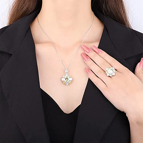 Cadeau idéal : parure bijoux topaze pour alliances de mariage - 6