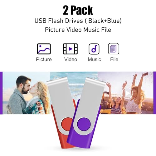 EASTBULL, confezione da 2 chiavette USB 2.0 Flash