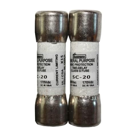 SC-20 20 Amp Class G Time Delay Fuse (2 Pack) QSU Cover