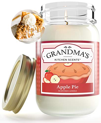 Apple Pie Scented Candles for Home | Non Toxic Long Lasting Soy Candles