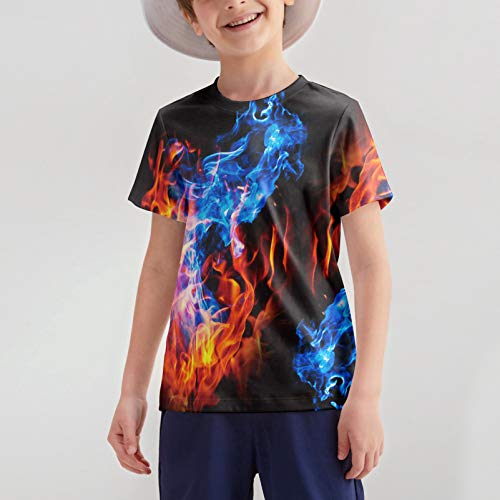 Image of Hgvoetty Boys Girls Graphic T-Shirts Kid 3D Casual Tops Tees for 6-16 Years | Youth Novelty Shirts, Bright Eye-Catching Design, Lightweight and Soft Material, Suit for Daily Sport, Party and School Wear
