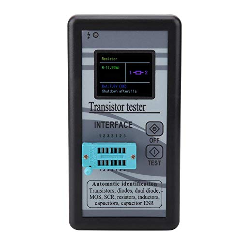 Tester Transistor Multifunzione LCR-TC1 - Portatile Con Display TFT A Colori, Batteria Incorporata