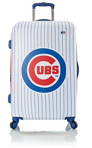 Heys America Major League Baseball Officially Licensed Expandable Spinner Luggage (Chicago Cubs, 21-Inch)
