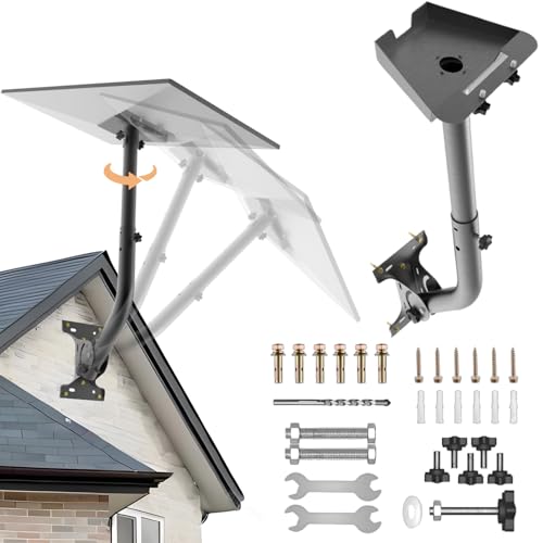 Starlink Gen 3 Mount Kit, Adjustable Starlink Gen 3 Mount with Starlink Gen 3 Pipe Adapter for V3 Starlink Standard Dish