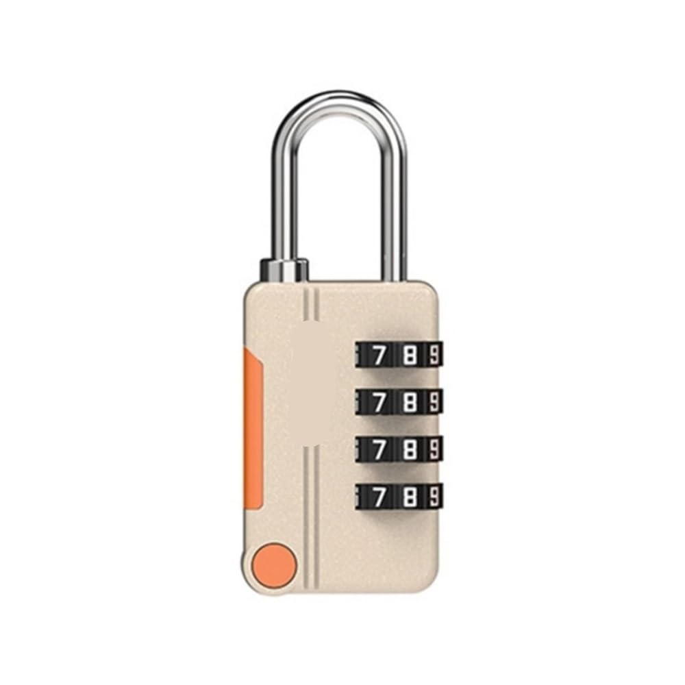 Gnyvzxplq A Yellow Suitcase Locks, 4 Digit Combination Zinc Alloy Padlock Travel Luggage Suitcase Multicolor(A Yellow)