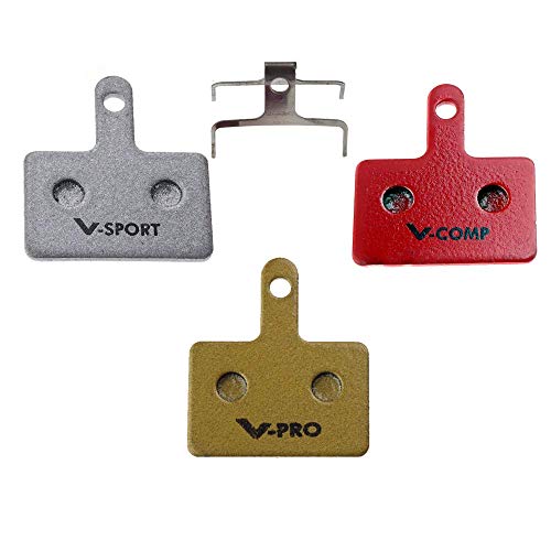Vandorm VandormSPORT-Shimano B01S Pad Variant Metalic Silver Pads Pastilla de Freno de Disco, Ciclismo, Plata, Semi Metallic
