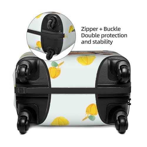Travel Luggage Cover Monkey and banana Suitcase Protector Elastic Washable Stretch Suitcase Protector Anti-Scratch Travel Suitcase Cover Fit 18-32 Inch Luggage3