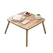 Produktbild QRFDIAN Kleiner Couchtisch des Erkerfenstertischs Einfache Balkontisch-niedrige Tabelle, die kleinen Schreibtischbett-Computertisch faltet Arbeitstisch (Size : 60 * 60 * 30CM)