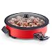 Dash DRG214RD Family Size Rapid Heat Electric Skillet + Hot Oven Cooker with 14 inch Nonstick Surface + Recipe Book for Pizza, Burgers, Cookies, Fajitas, Breakfast & More, 20 Cup Capacity, Red