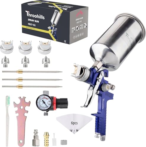 How Many Cans of Spray Paint to Paint a Car? The Guide 2 Throohills Professional HVLP Spray Gun Kit, Automotive Paint Spray Paint Gun(1.4/1.7/2.0mm) and 33oz Aluminum Cup for Auto Paint Touch-Up