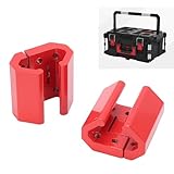 ASHATA Werkzeugkastenschienen Eckclip, Adapterhalterung aus Aluminiumlegierung für Packout System, mit CNC gefrästen Schienenklemmen für Werkzeugkastenzubehör