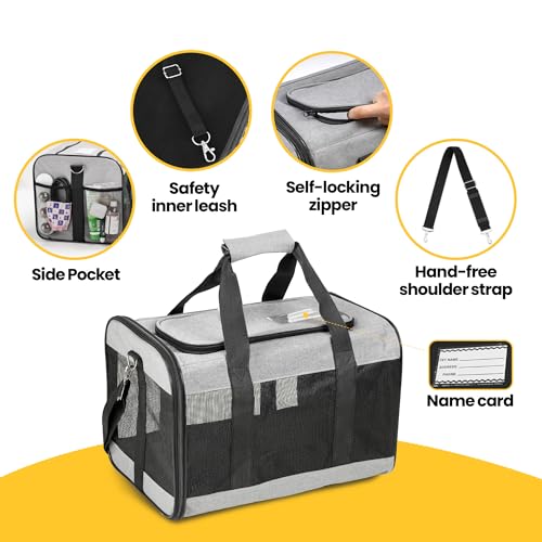 image for Conlun Cat Carrier Airline Approved, Soft-Sided Dog Carrier with Inner