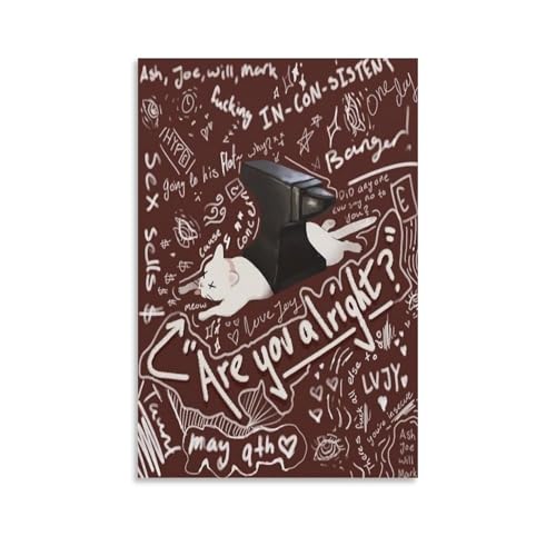 ZANLIART Lovejoy - Are You Alright Album Cover Canvas Print Music Poster for Room Aesthetic Unframe-style12x18inch(30x45cm)