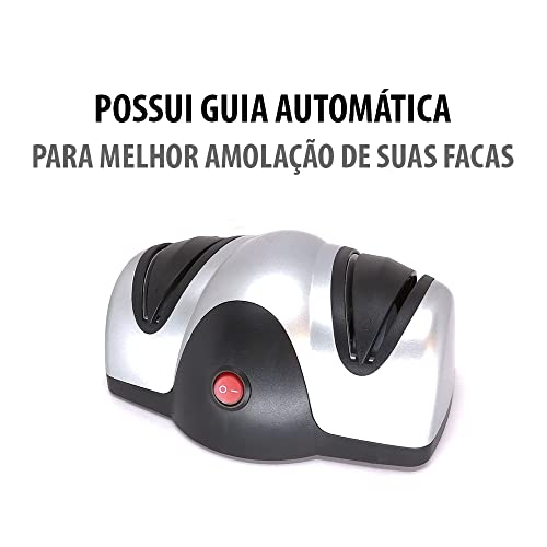 Amolador afiador de facas elétrico cozinha e esportivas 127V