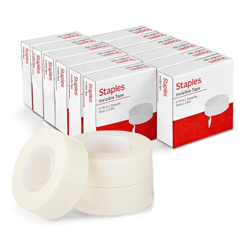 Staples Invisible Clear Tape: Easy to Stick, Strong...