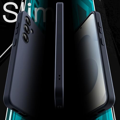 Image of JETech Slim Fit Cover TPU Case for Samsung Galaxy S25 Plus 5G, Camera Lens Full Protection, Soft TPU Thin Protective Phone Cover with Matte Finish, Shockproof (Dark Blue)