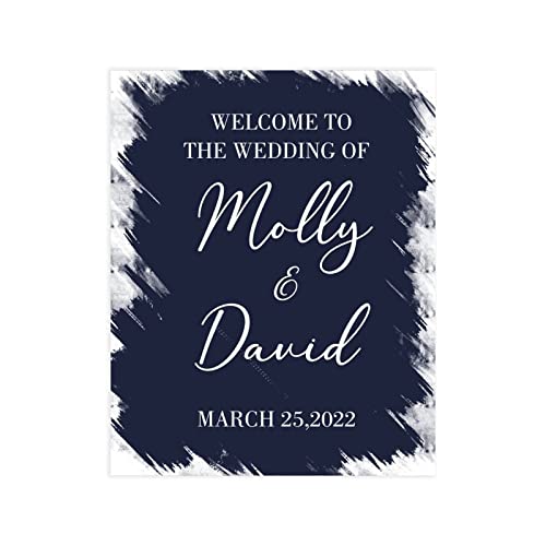Panneau de bienvenue mariage personnalisable Welcome 50x76 cm