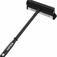 2 in 1 Car Window Cleaning Sponge Mop with Extendable Long Handle - Auto Glass Squeegee Brush, Dual Side Rubber & Sponge Wiper for Windshield, Home Windows, Kitchen Platforms