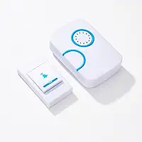 Campainha Sem Fio à Prova D’Água, Alcance 150 Metros, Uso Interno e Externo – Ideal para Residências, Lojas, Escritórios e Prédios