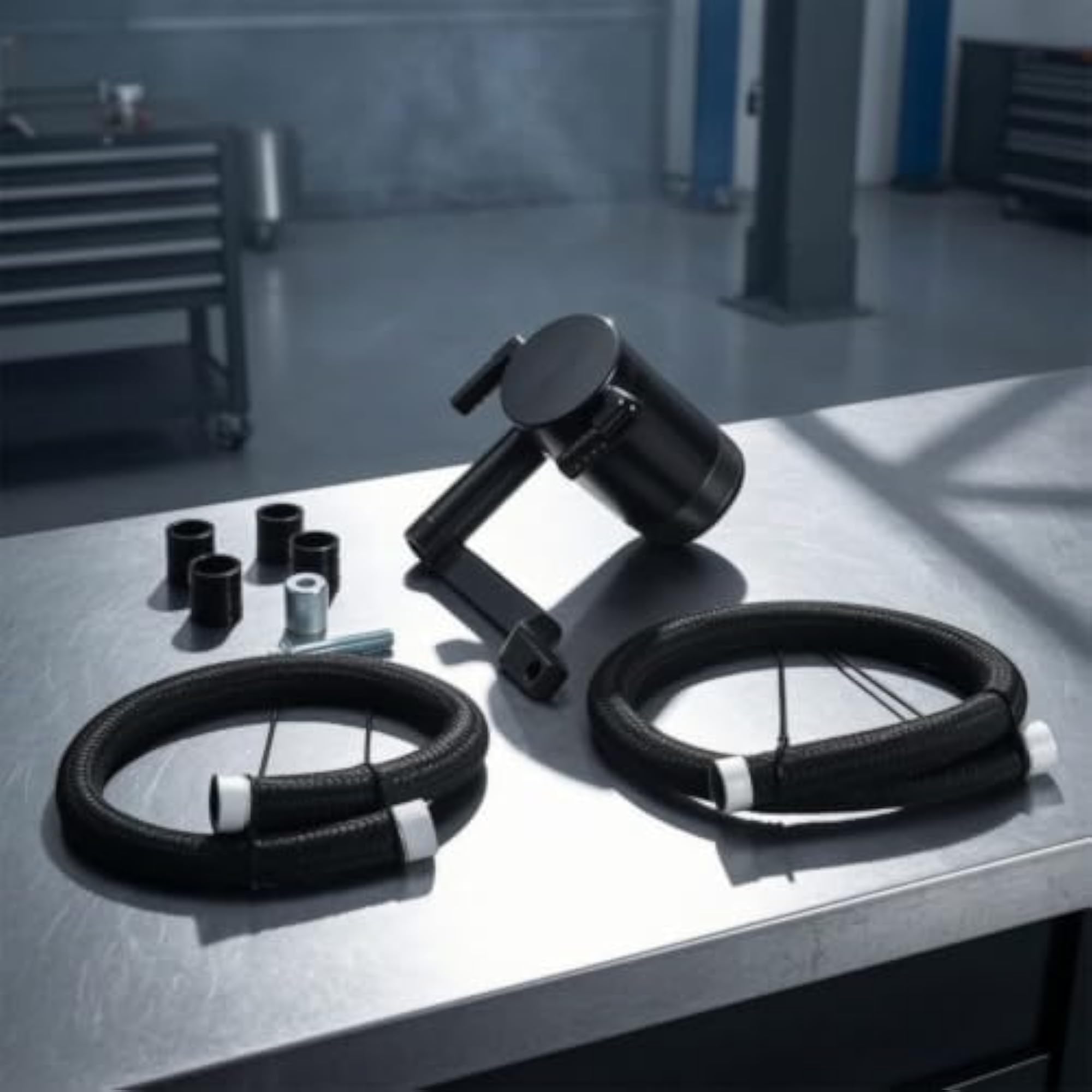 Aluminum Oil Catch Can Kit with Bracket, High Quality