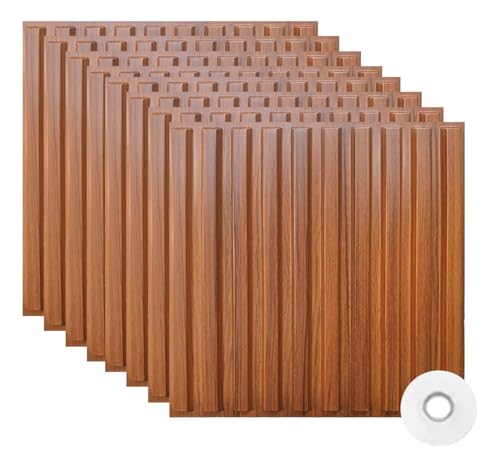 Catálogo para Comprar On-line Deco Pvc , listamos los 10 mejores. 49 FINYQBET Panel PVC Tipo Madera 3D, 50 pcs con Cinta Doble Cara 50 m, Impermeable y Resistente al Fuego, Ideal para Sala, Recámara, Oficina y Diseñadores de Interiores(30×30...