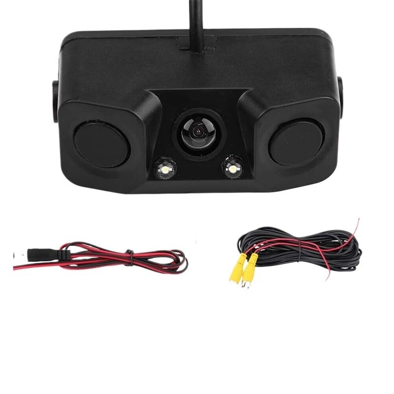 Caméra de recul vidéo 3 en 1 avec radar de recul et capteur de stationnement 170°