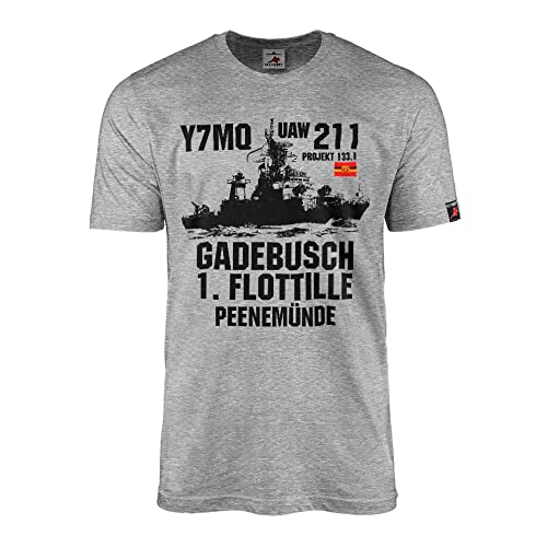 T-shirt Volksmarine Parchim Classe T UAW 211 Gris Large pour passionné d'histoire