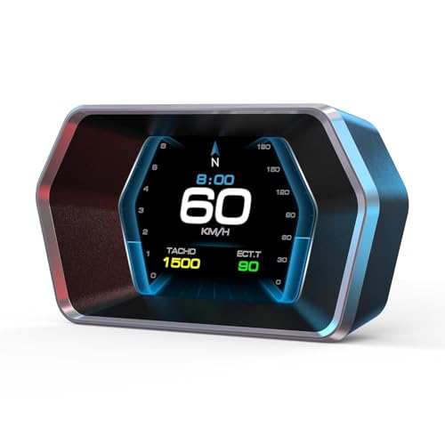 Velocímetro GPS con Diagnóstico OBD2 Inteligentemente Proyectado en Parabrisas