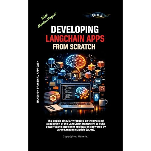Developing LangChain Apps From Scratch Audiolibro Por Ajit Singh arte de portada