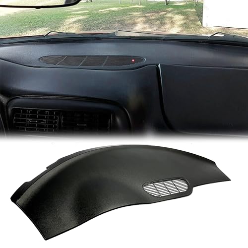 KUAFU Dash Cover Compatible with 1997-2002 Camaro or Pontiac Firebird Molded Dashboard Cover Overlay Instrument Panel Bezel Black