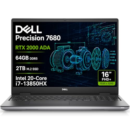 Dell Precision 7680 �m�[�g�p�\�R���ANVIDIA RTX 2000 Ada 8GB�Ai7-13850HX�A64GB DDR5�B