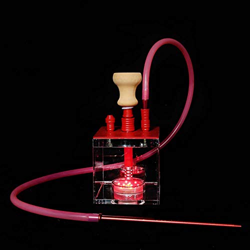 YONGCHY New Acryl Shisha Rohr Set Shisha Mit LED-Licht Shisha Silikon Bowl Hose Frühling Charcoal Tongs Chicha Narguile… – Bild 3