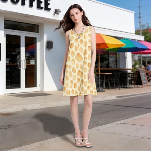 Robe d'été décontractée à poches latérales pour petits objets