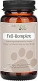 Wellsana® Fell-Komplex | Kollagen Pulver für Hunde mit Omega 3, Vitamin B Komplex, Biotin & Zink, Vitamin A & E, Bierhefe | Hunde Nahrungsergänzungsmittel | 85 g