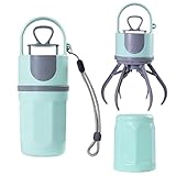 Xinghonyac Portable Dog Poop Scooper with Bag Dispenser – Quick & Easy Pooper Scooper for Small, Medium, Large Dogs – Waste Cleanup Tool for Outdoor Use (Blue)