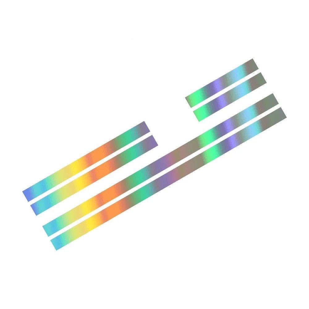 Bertdcx Colorful Laser Auto Accessory Car Hood Bonnet Stickers Tuning Accessories Vinyl Film Rear Door Decals For Renault Twingo(Colorful Laser)