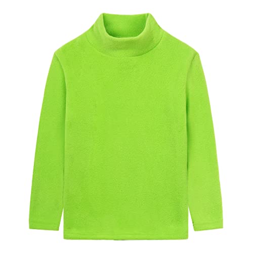 Image of LittleSpring Unisex Boys Girls Polar Fleece Shirt Base Turtleneck Top (2-14 Years)