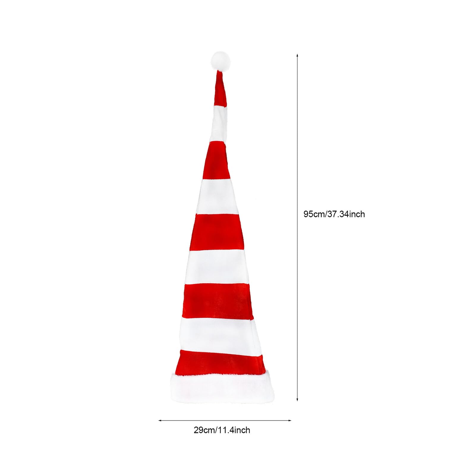 Sewroro Sombreros de Navidad para Fiestas 2 Piezas Gorros de Vestir Rojo y a Rayas Accesorios para Disfraces Navideños Decoración para Eventos y Actuaciones Festivas