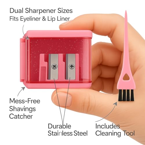 image for Eyeliner Pencil Sharpener for Eyes and Lip Liner Makeup Large Brow Pen