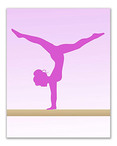 Summit Designs Gymnastics Gymnast Wall Art Decor Prints - Set Of 3 (8X10) Inch Unframed Poster Photos - Bedroom, Nursery, Basement | Girls Ladies Gift Idea #TOP6
