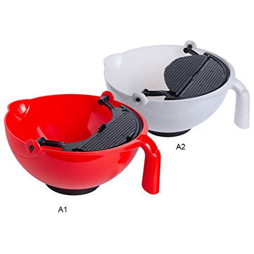 YOUTHINK Tazón Mezclador Multipropósito Plástico Rojo 5 Cuartos miniatura 4