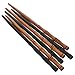 4Pcs Brown and Black Wooden Hair Sticks Hair Chopsticks for Women, Bamboo Shape Hair Pins for Long Hair, Hair Stick Pin for Buns, Decorative Hair Holder for Women Hair Accessories and Care