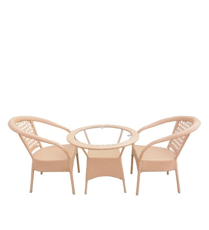 3 Pieces Rattan Chairs and Table