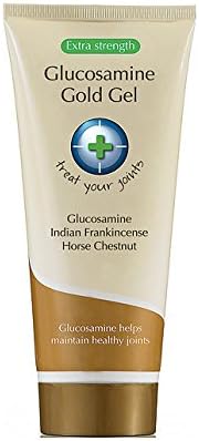 Glucosamine Gold Gel [200 mL] Natural Pain Relief and Anti Inflammatory for Arthritis and Osteoarthritis: Relieves Joint Pain, Tendonitis, Plantar Fasciitis, Fibromyalgia, and Joint Inflammation