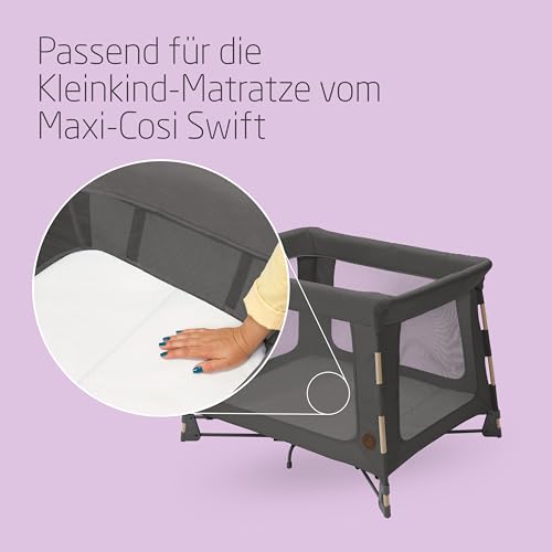Maxi-Cosi Swift Reisebett-Spannbettlaken, 2x Babybett Bezug für die Kleinkind-Matratze des Maxi-Cosi Swift Kinderbett, Weiß