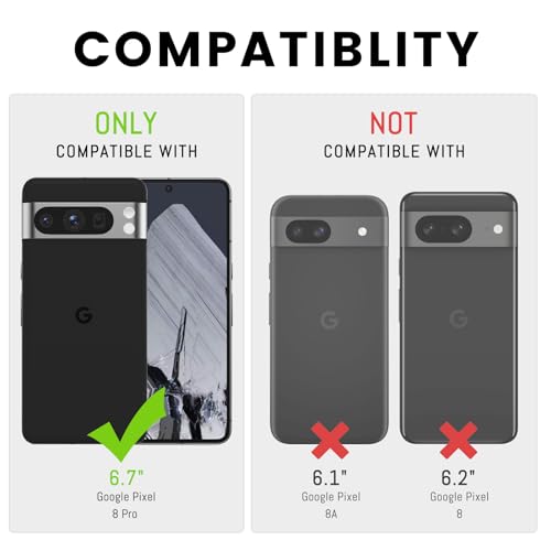 Coque Google Pixel 8 Pro HUOUH Etui Portefeuille en Cuir Brun Clair - 2